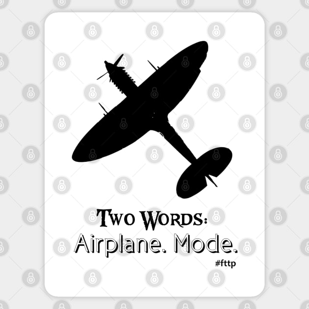 TW: Airplane Mode Sticker by amigaboy